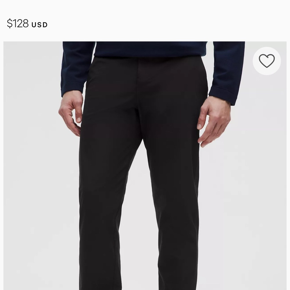Men's Lululemon ABC Trouser Black Pants